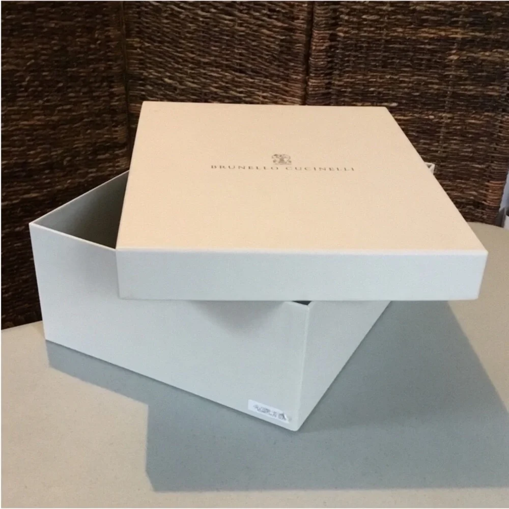 BRUNELLO CUCINELLI EMPTY BOX WITH ONE NEW DUST BAG LABELS ATTACH ON ONE SIDE